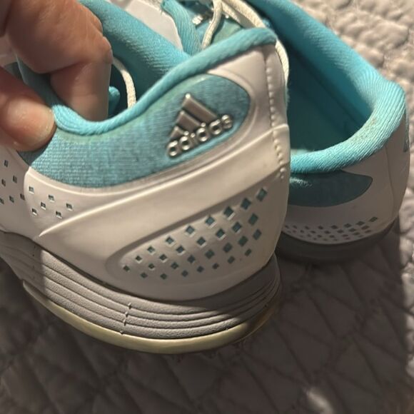 Adidas Adipure Sport Women’s Golf Shoes in White, Blue, & Gray Size 7.5 - Picture 7 of 8